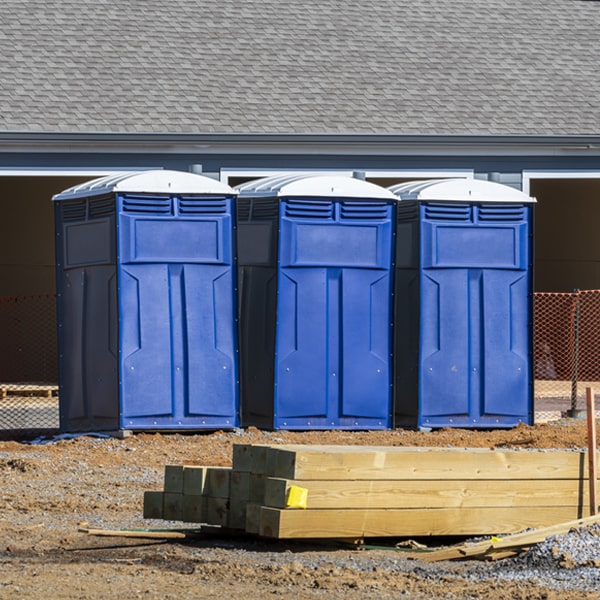 how can i report damages or issues with the portable toilets during my rental period in New Market OH